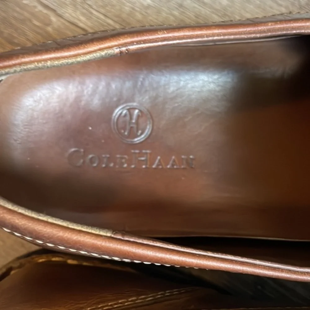 COLE HAAN by Nike-Air Men’s Brown Leather Loafers, Size 11.5